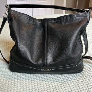 Coach Park Hobo Satchel in black pebble leather - No. G1381-F23293